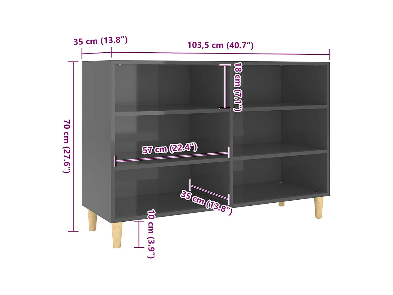 bahut commode armoire bois marron 103.5 x 35 x 70 cm 02_0031814