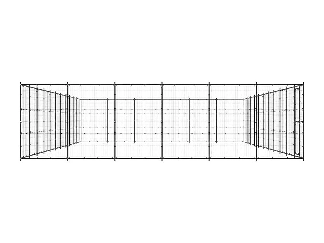 Cercado para canil externo parque de animais cachorro aço 7986 m² 02_0000387