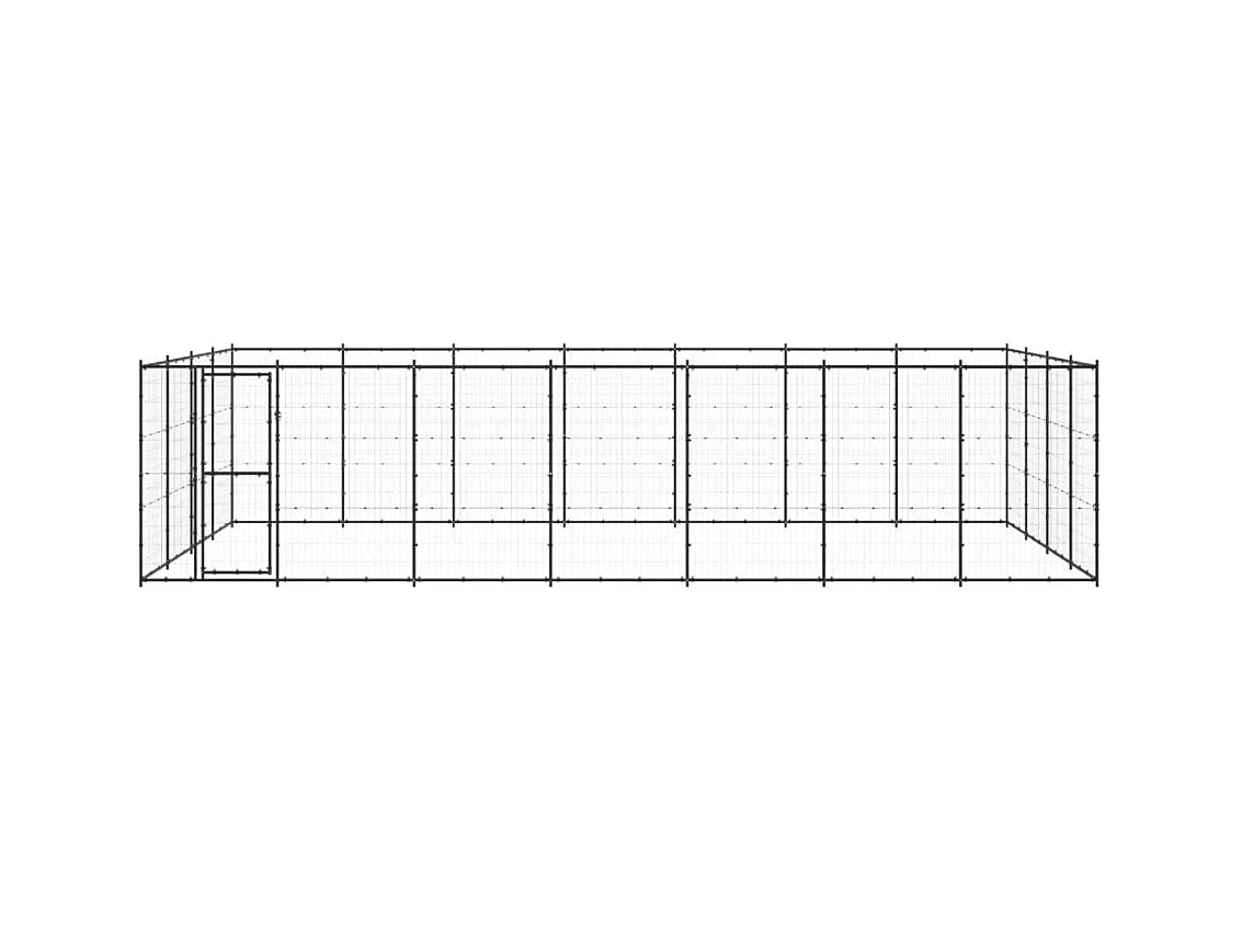 Chenil extérieur cage enclos 770 x 440 x 180 cm 02_0000370