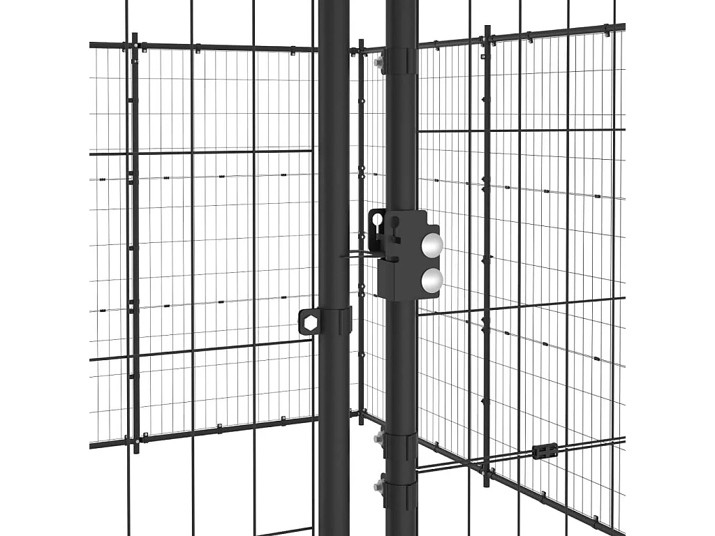 Canil externo para animais cercado para animais de estimação parque para cães aço 3388 m² 02_0000370