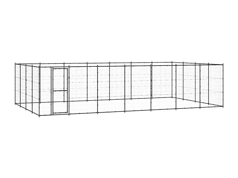 Jaula para perros de exterior recinto para animales parque exterior acero 3388 m² 02_0000370