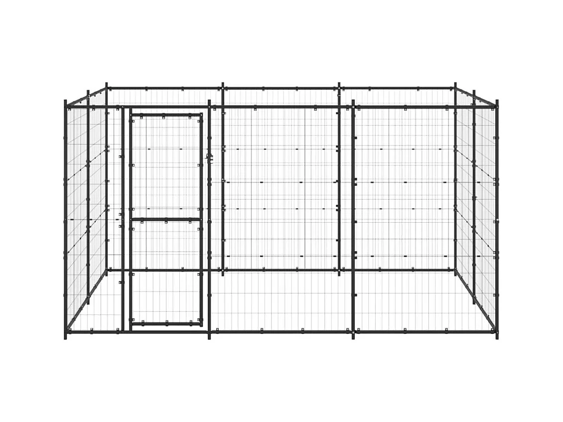 Chenil extérieur cage enclos 330 x 220 x 180 cm 02_0000386