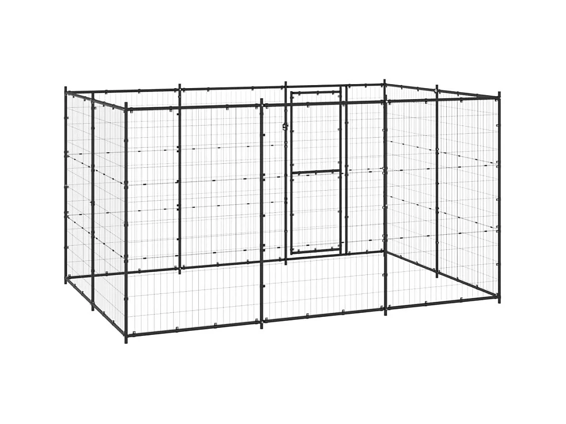 Chenil extérieur cage enclos 330 x 220 x 180 cm 02_0000386