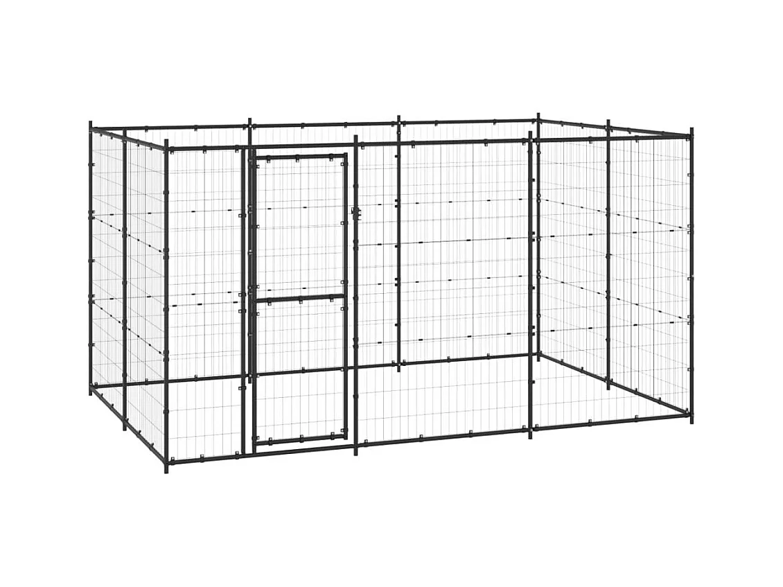 Chenil extérieur cage enclos 330 x 220 x 180 cm 02_0000386