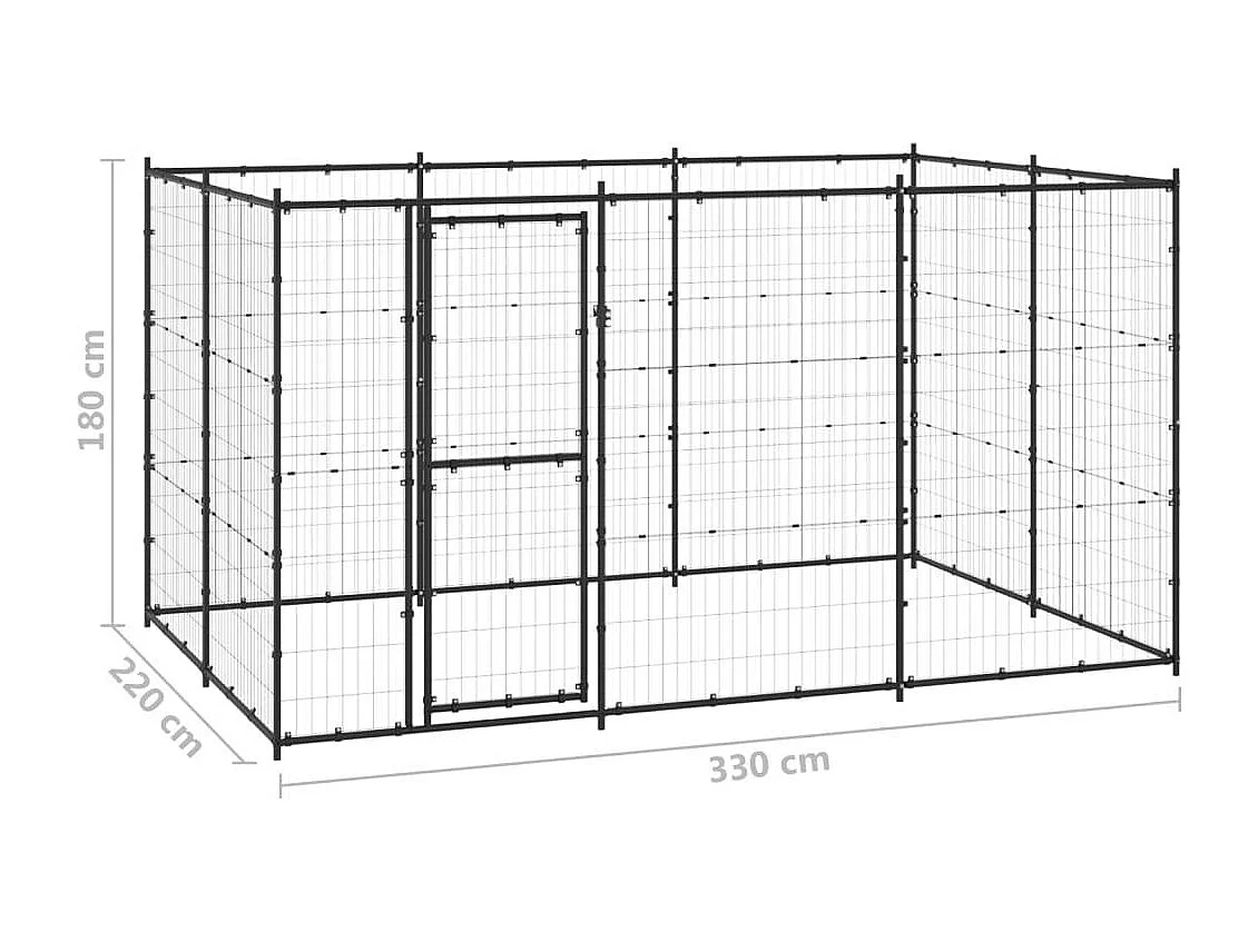 Cercado para canil externo parque de animais cachorro aço 726 m² 02_0000386