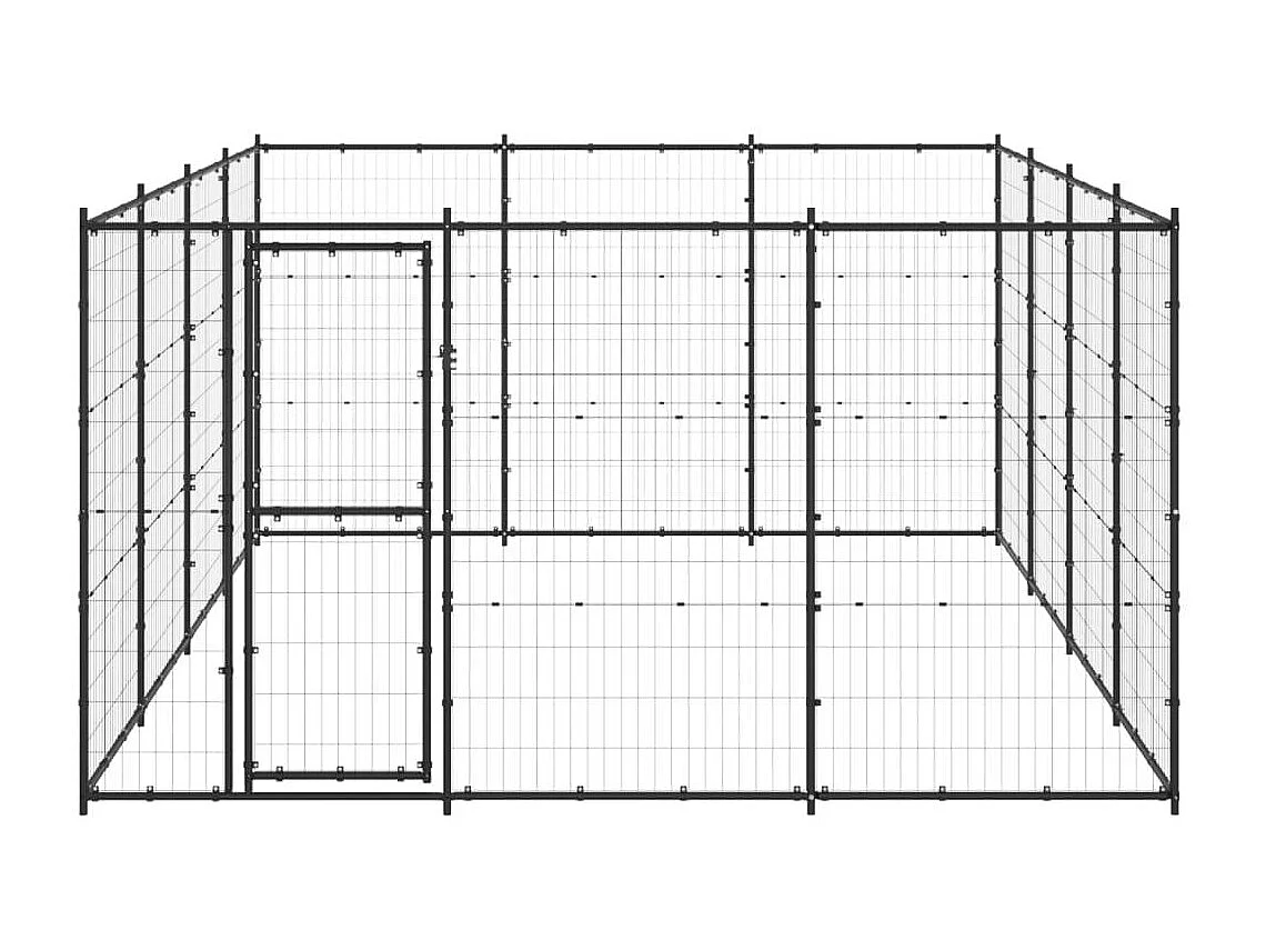 Chenil extérieur cage enclos 330 x 440 x 180 cm 02_0000381