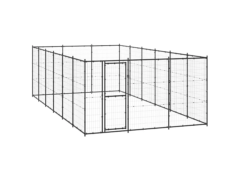 Chenil extérieur cage enclos 330 x 660 x 180 cm 02_0000364