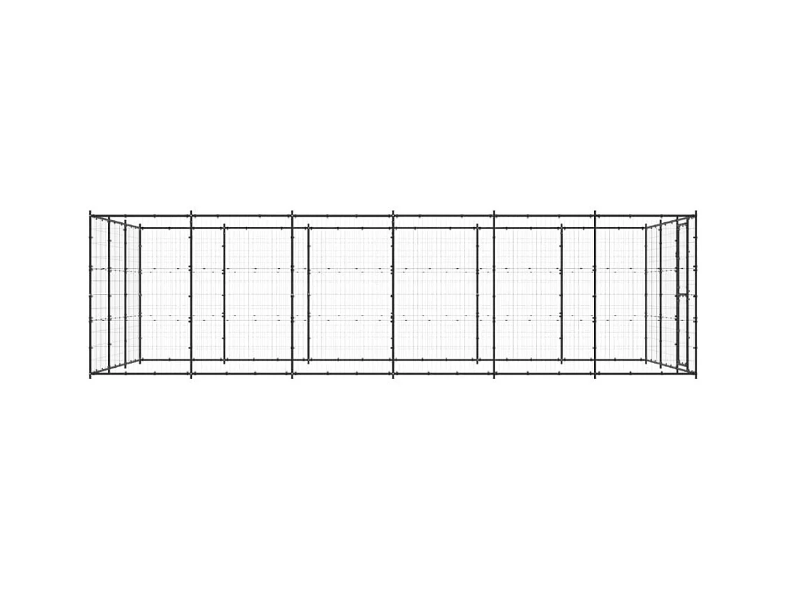 Chenil extérieur cage enclos 330 x 660 x 180 cm 02_0000364