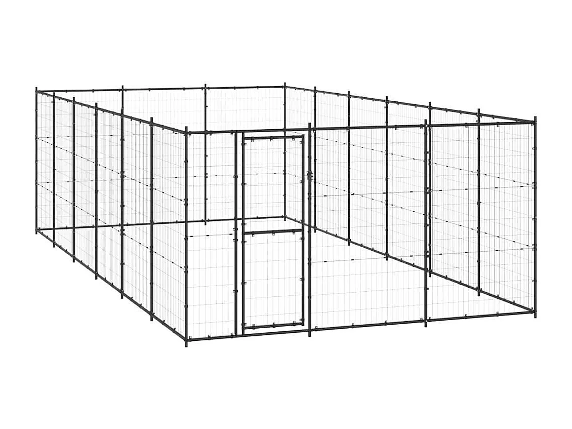 Chenil extérieur cage enclos 330 x 660 x 180 cm 02_0000364