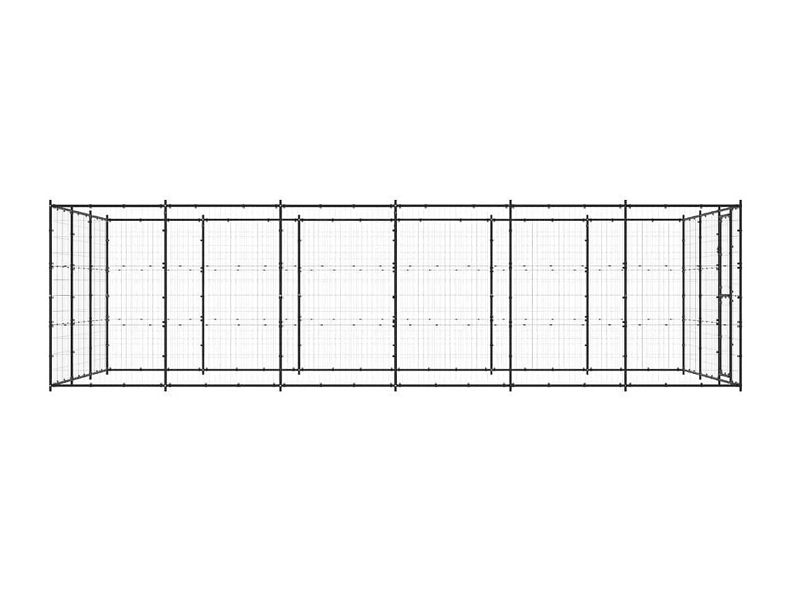 Chenil extérieur cage enclos 330 x 660 x 180 cm 02_0000364