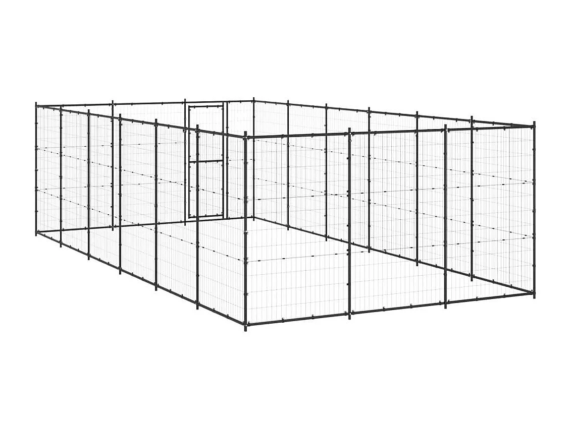 Chenil extérieur cage enclos 330 x 660 x 180 cm 02_0000364