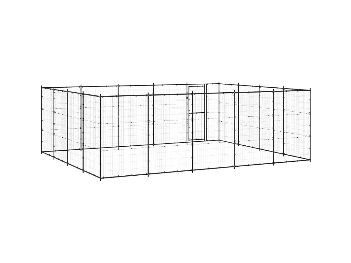Chenil extérieur cage enclos 550 x 440 x 180 cm 02_0000366