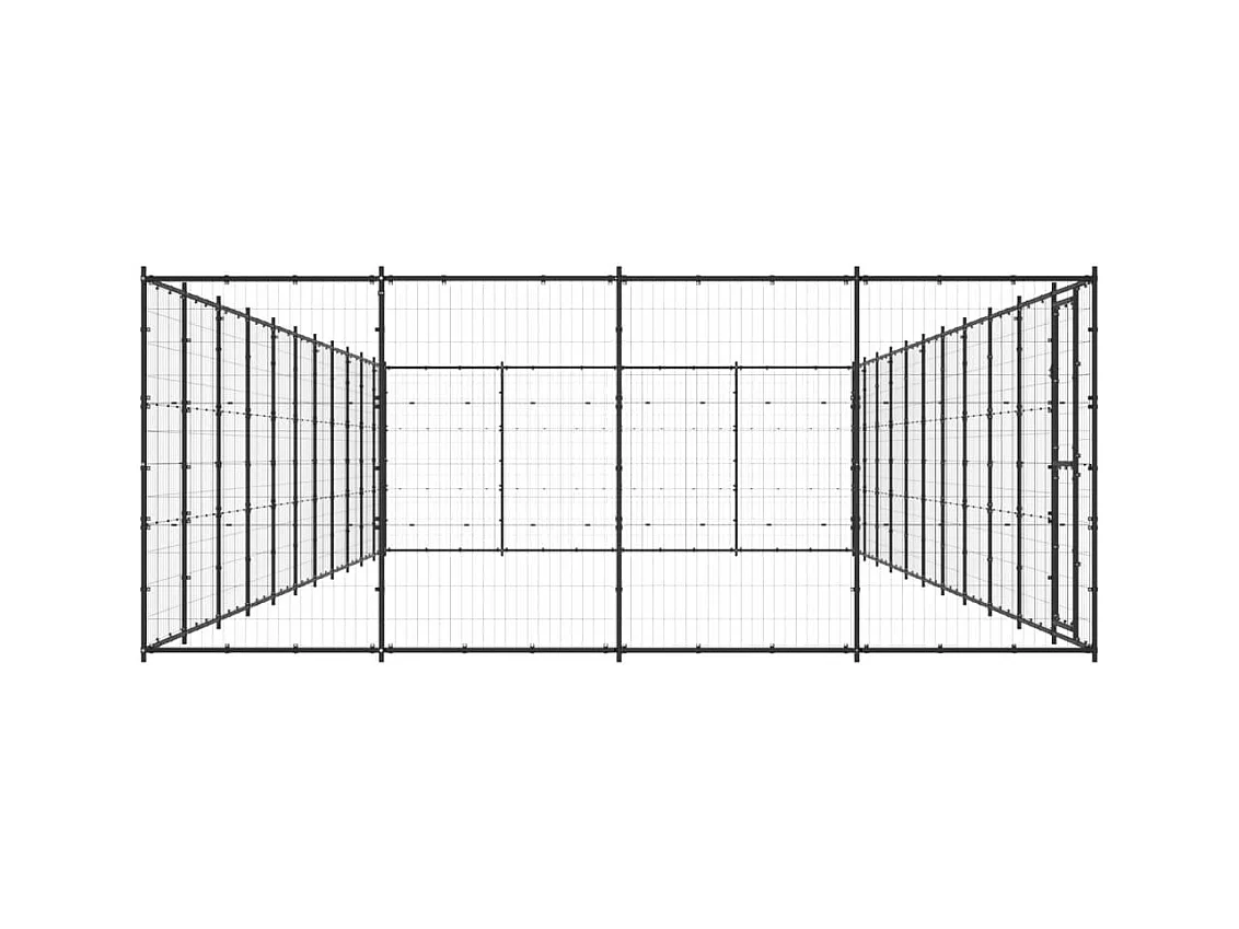 Chenil extérieur cage enclos 1210 x 440 x 180 cm 02_0000375