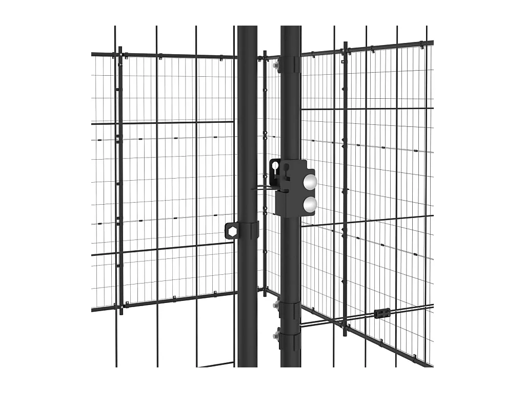 Chenil extérieur cage enclos 1210 x 440 x 180 cm 02_0000375
