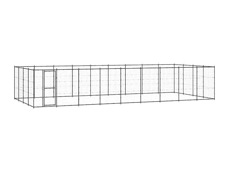 Chenil extérieur cage enclos 990 x 440 x 180 cm 02_0000373