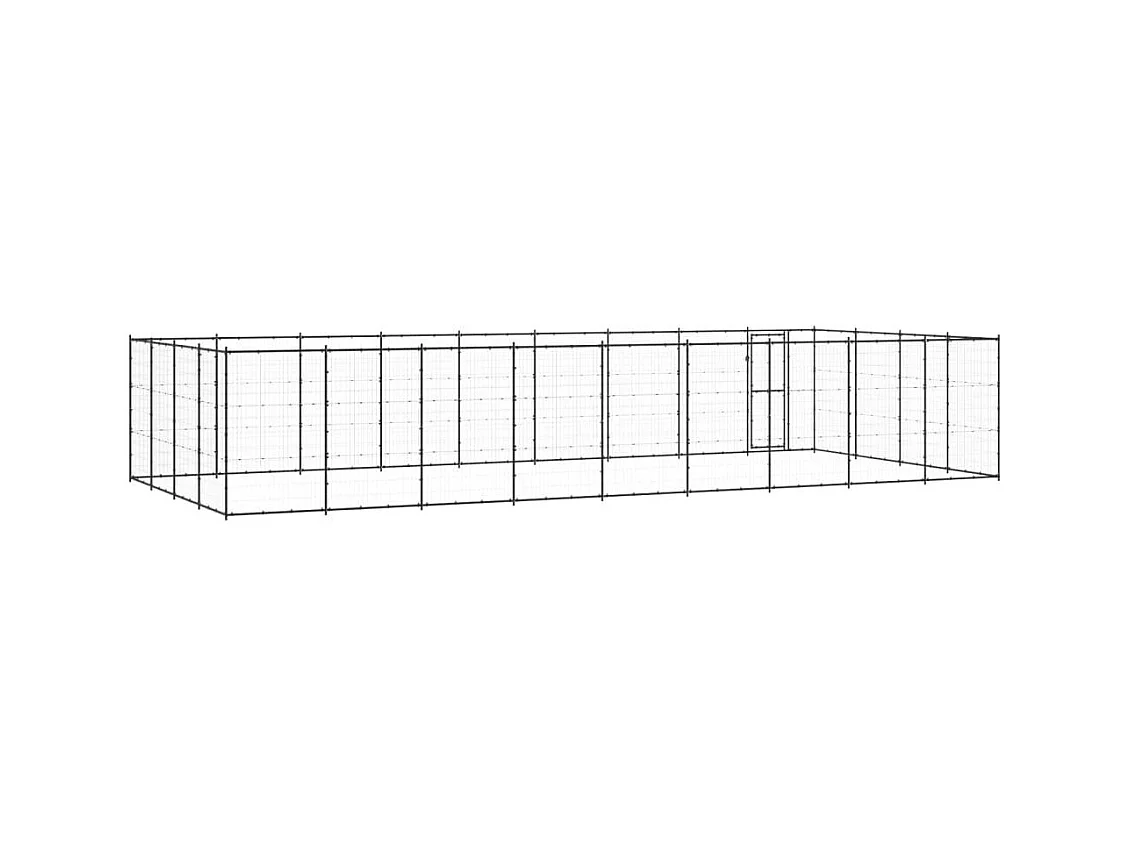 Chenil extérieur cage enclos 990 x 440 x 180 cm 02_0000373
