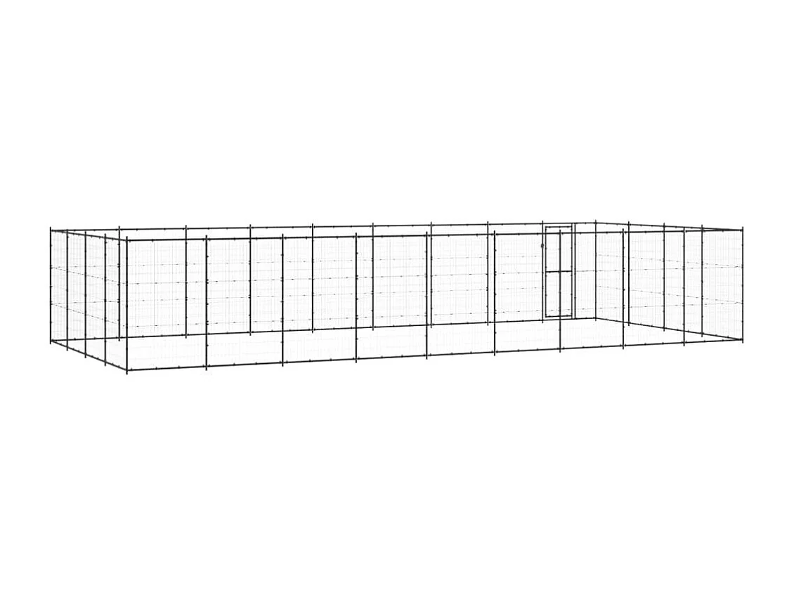 Chenil extérieur cage enclos 990 x 440 x 180 cm 02_0000373