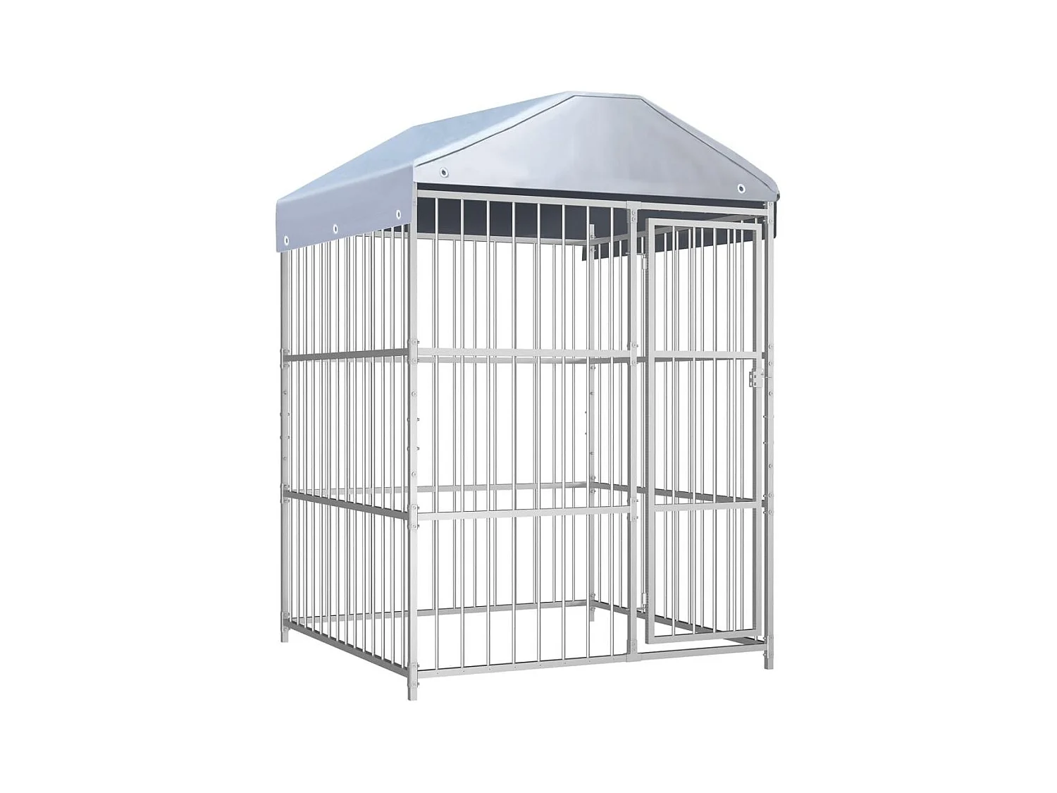 Jaula para perros de exterior con techo 150 x 150 x 200 cm (02_0000322)