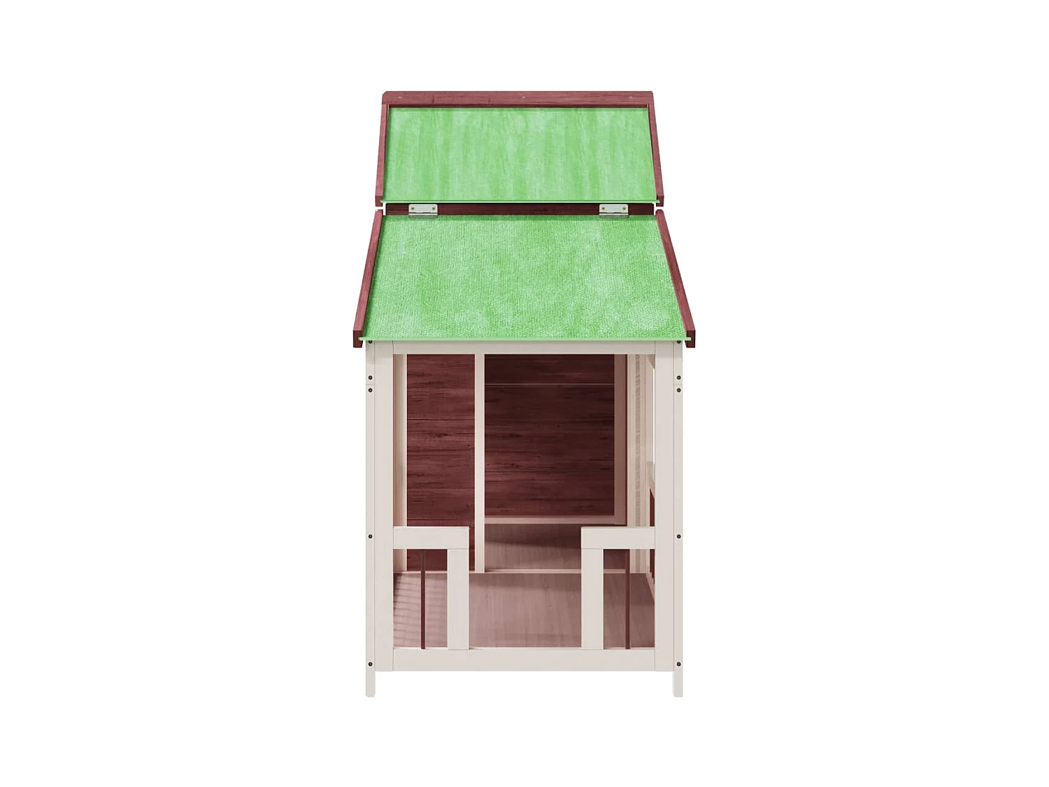 Canil Mocha 143 x 60,5 x 109 cm madeira maciça de pinho marrom 02_0041913