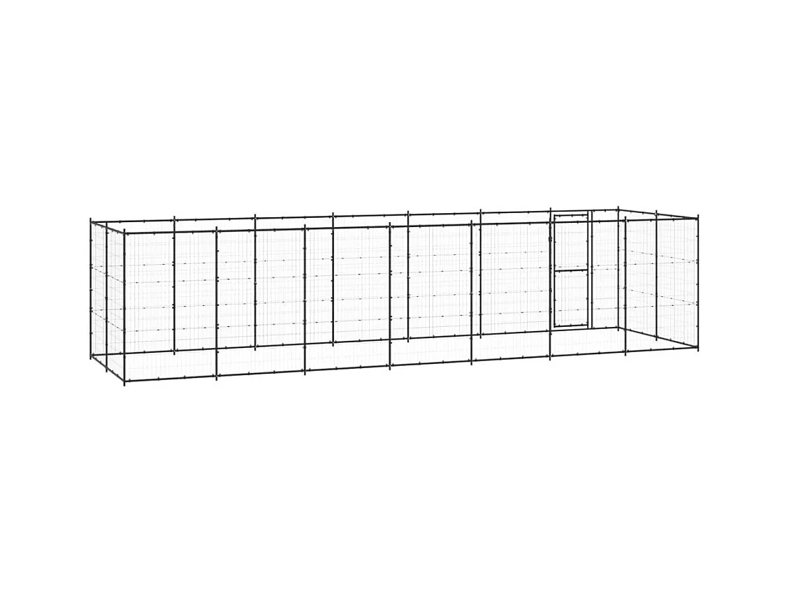 Chenil extérieur cage enclos 770 x 220 x 180 cm 02_0000383