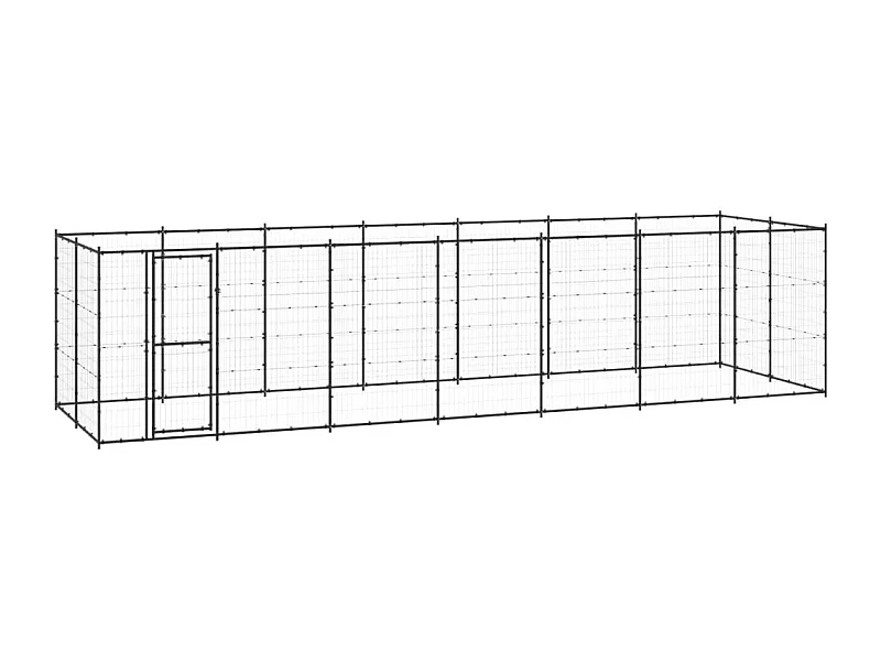 Jaula para perros de exterior recinto para animales parque para perros exterior acero 1694 m² 02_0000383