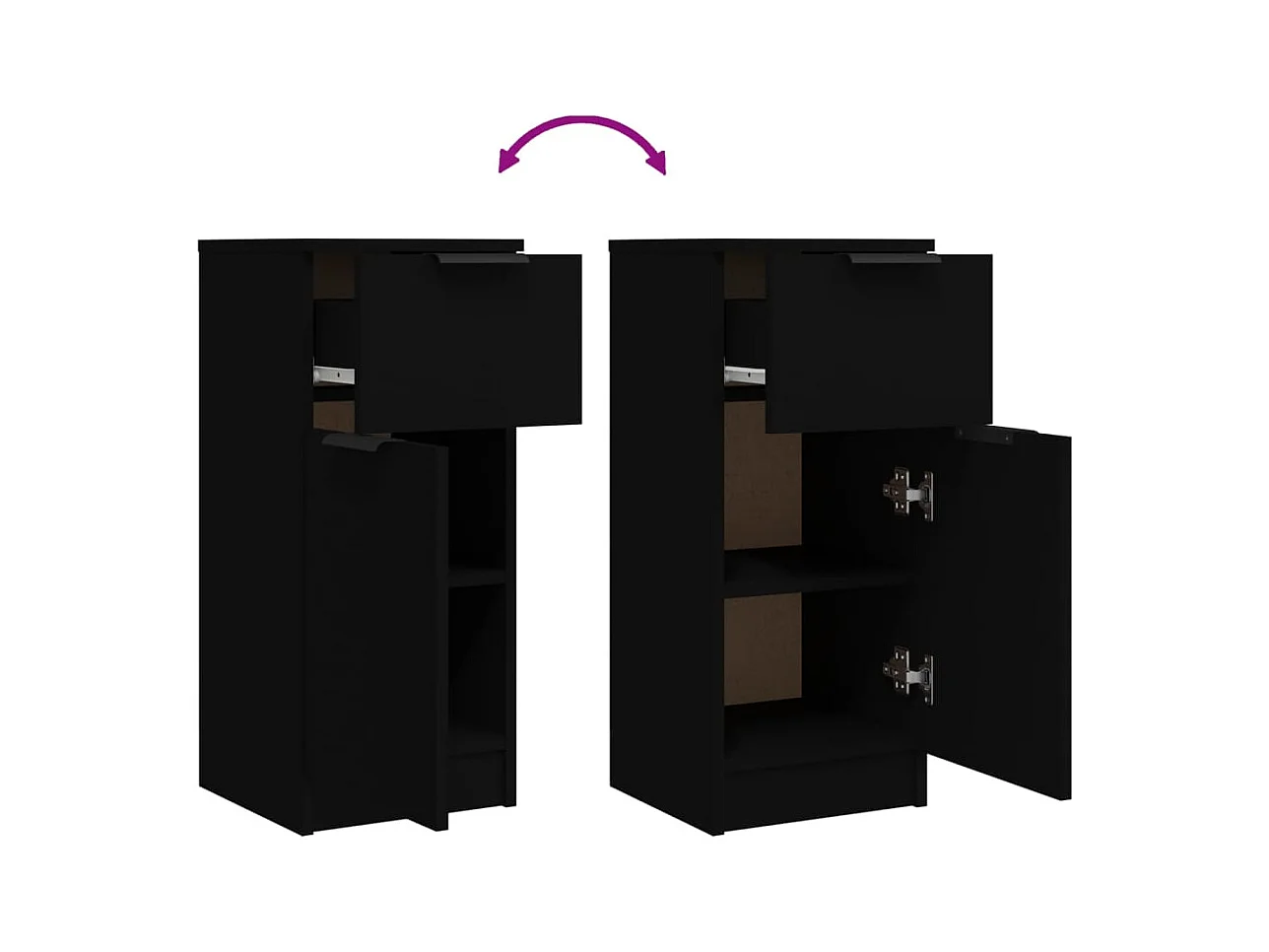 bahut commode armoire bois marron 30 x 30 x 70 cm 02_0035858