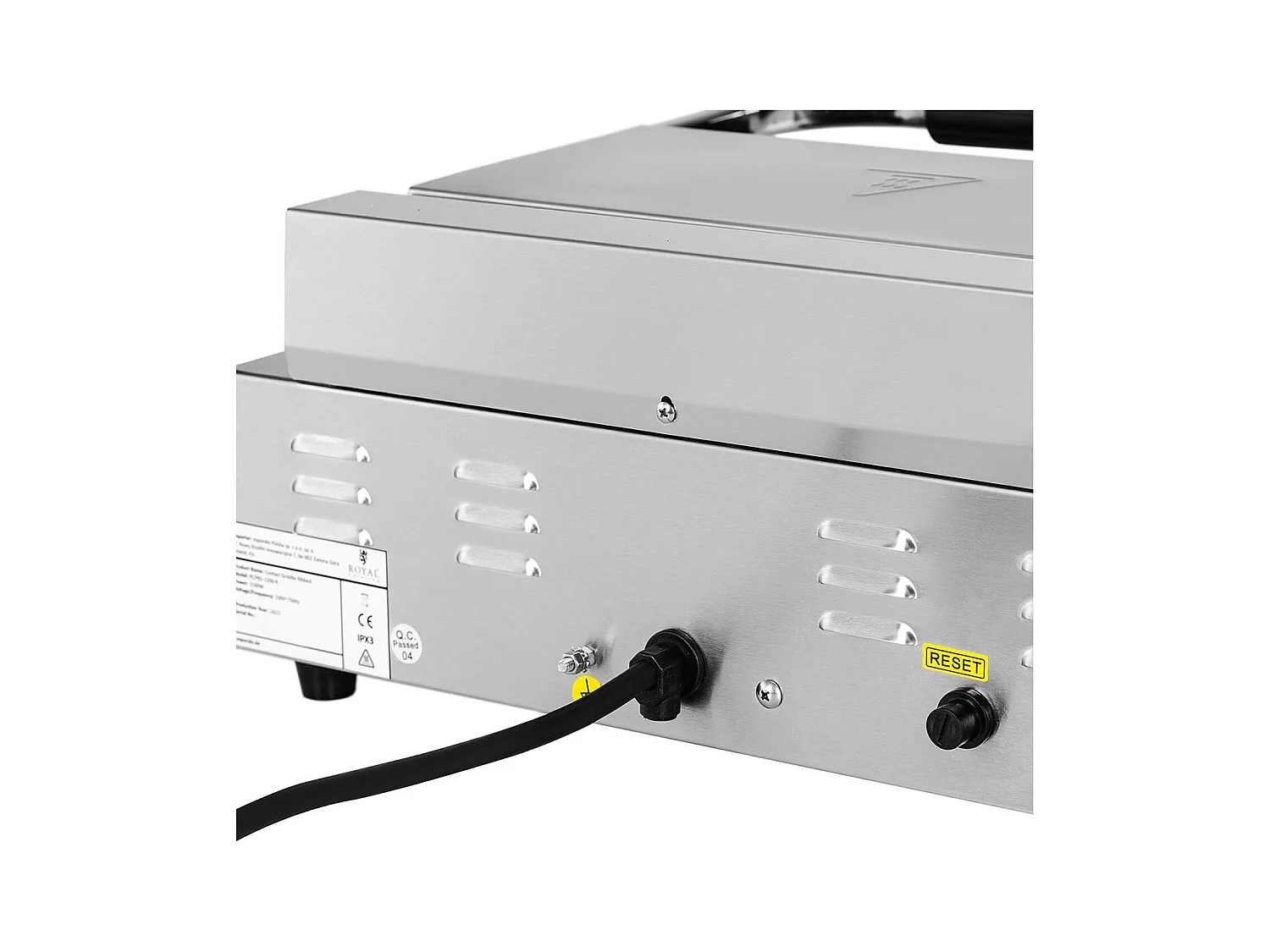 Tostiera elettrica per panini professionale plancha elettrica rigata+liscia 2.200 watt 14_0004008