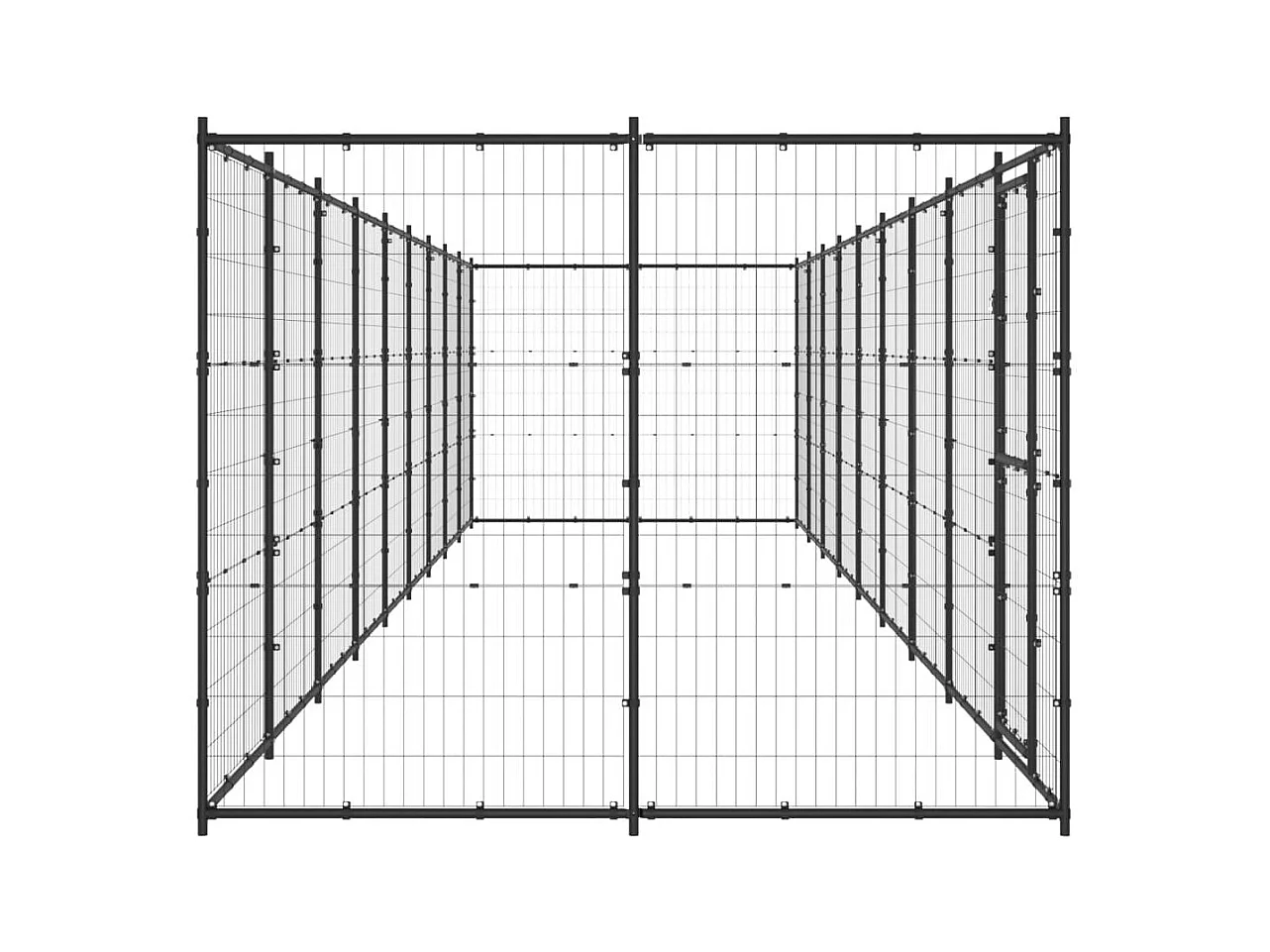 Chenil extérieur cage enclos 990 x 220 x 180 cm 02_0000363