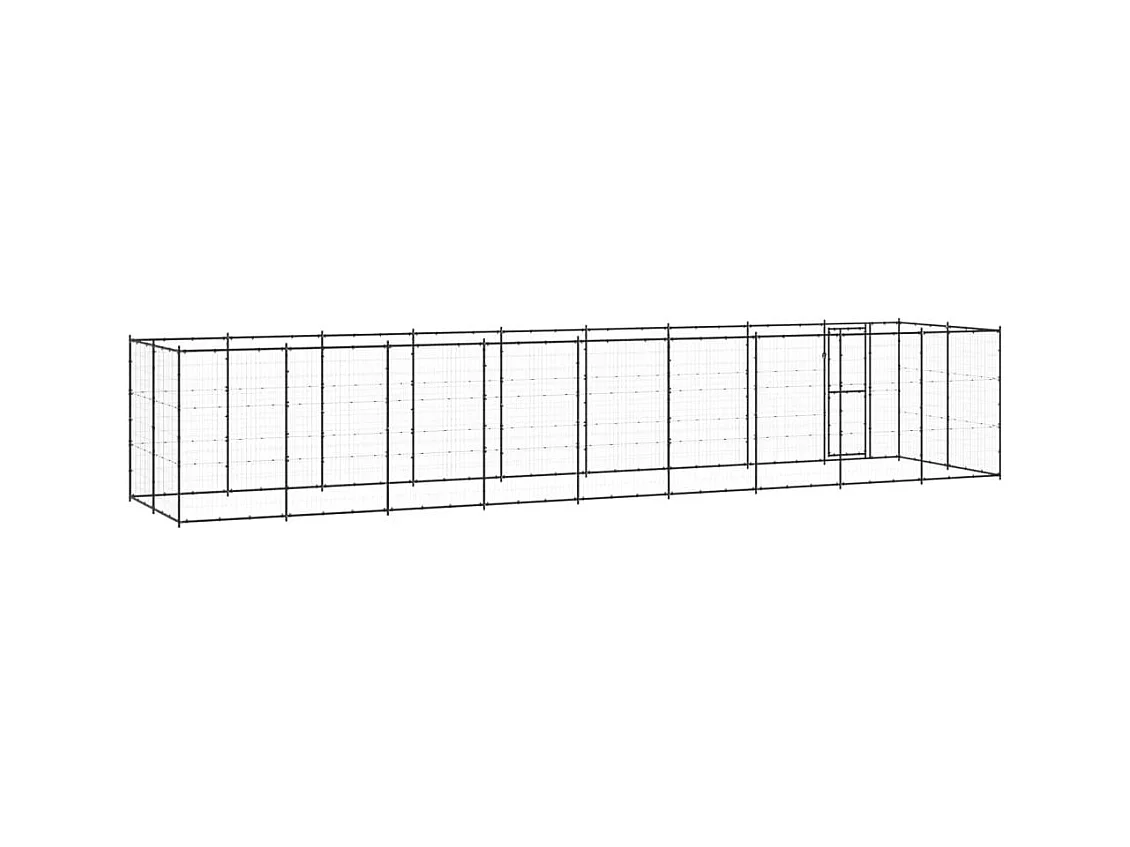 Chenil extérieur cage enclos 990 x 220 x 180 cm 02_0000363