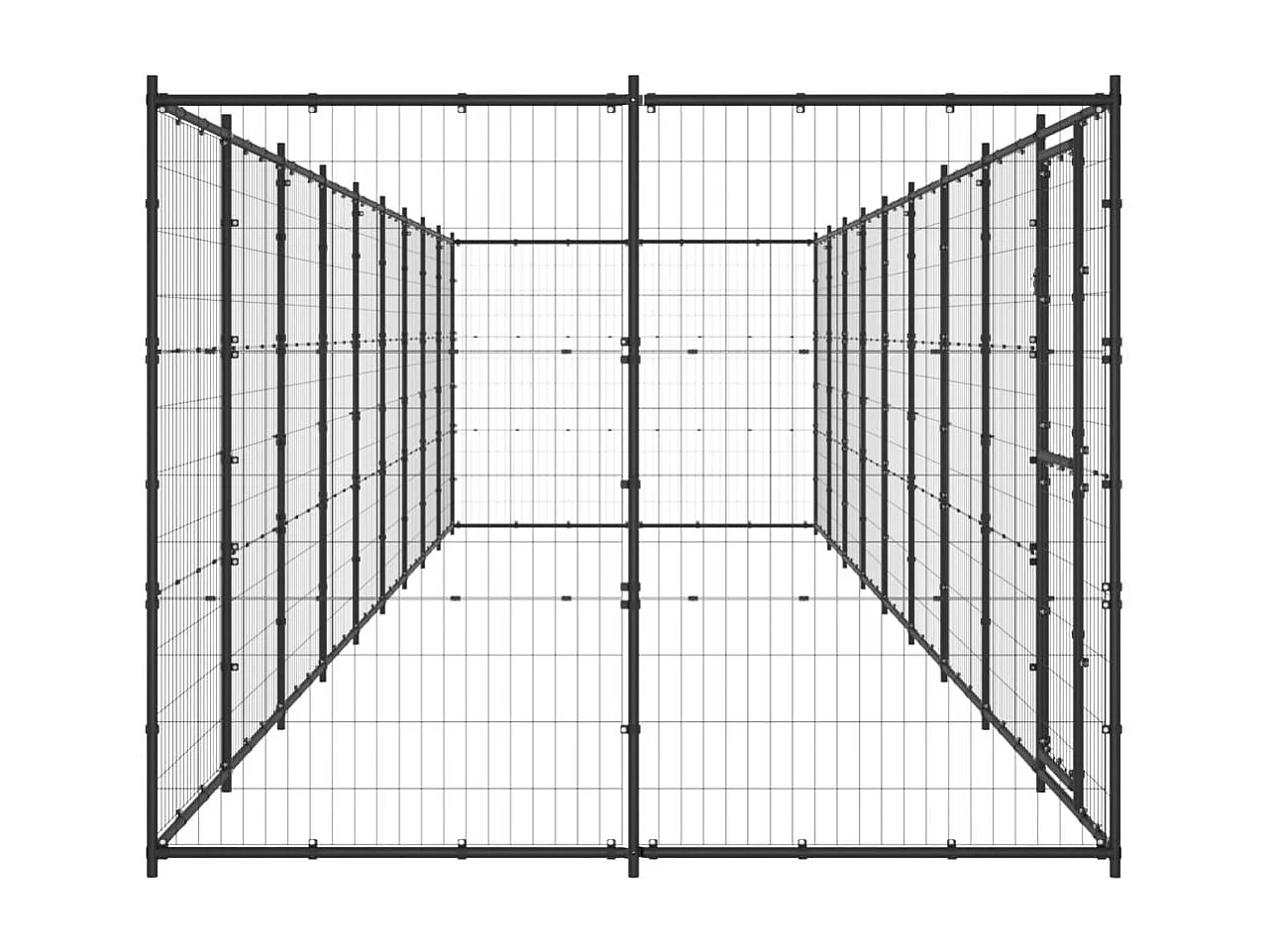 Chenil extérieur cage enclos 990 x 220 x 180 cm 02_0000363