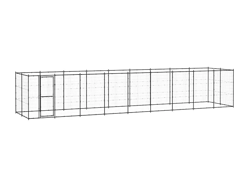 Jaula para perros de exterior recinto para animales parque exterior acero 2178 m² 02_0000363