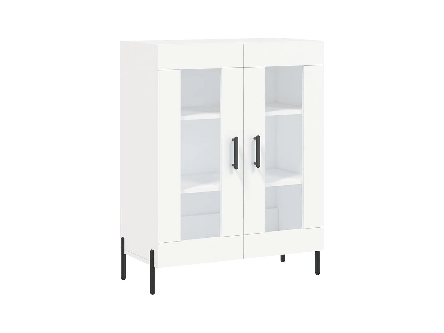 Aparador cómoda cómoda armario mueble organizador cocina salón salón alto 69,5 x 34 x 180 cm madera contrachapada blanco 02_0032637