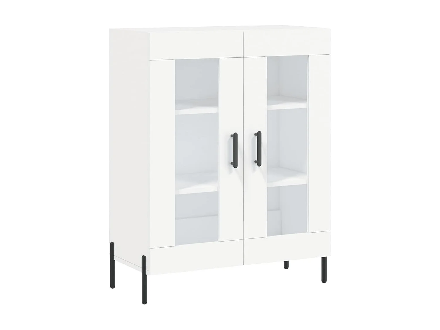 Credenza cassettiera cassettiera mobile contenitore organizer cucina soggiorno soggiorno alto 69,5 x 34 x 180 cm derivati ​​del legno bianco 02_0032637
