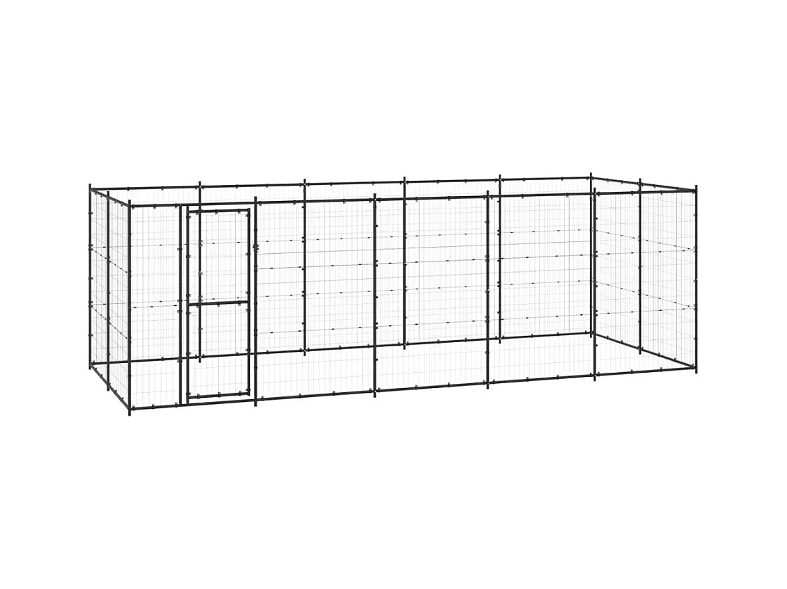 Chenil extérieur cage enclos 550 x 220 x 180 cm 02_0000379
