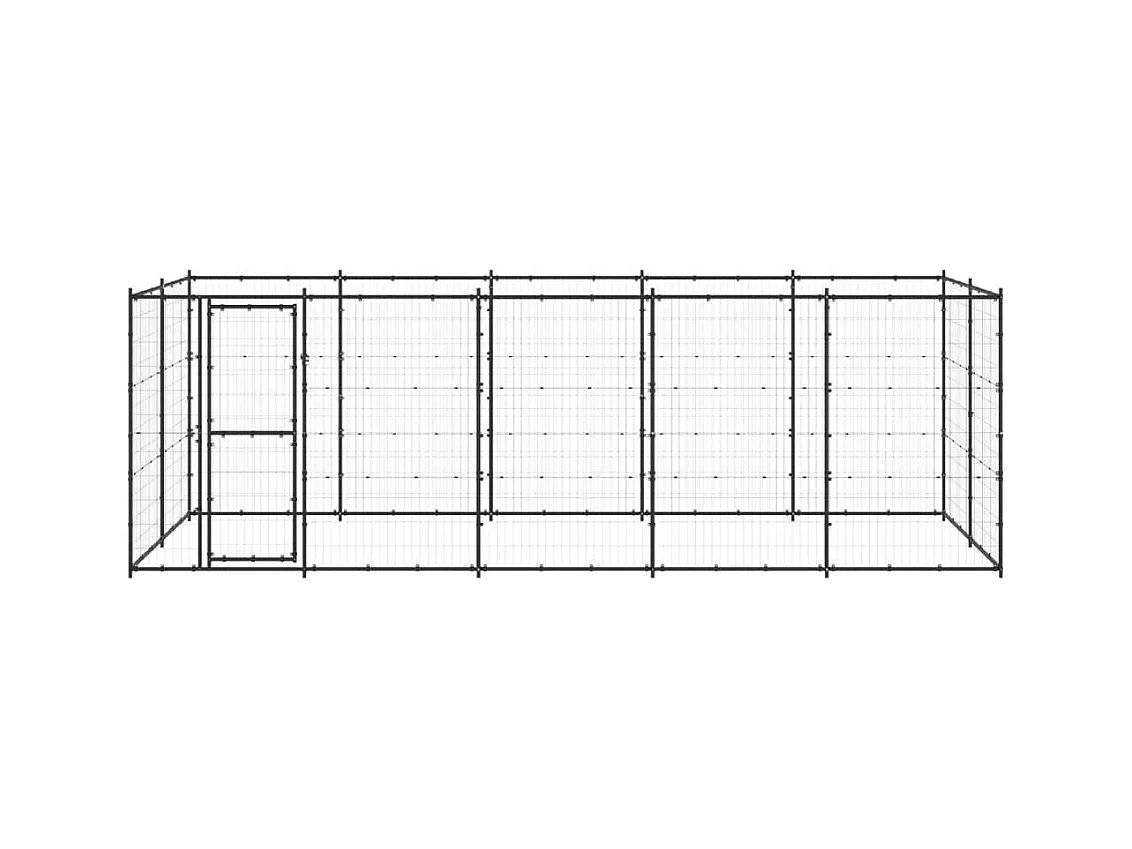 Chenil extérieur cage enclos 550 x 220 x 180 cm 02_0000379
