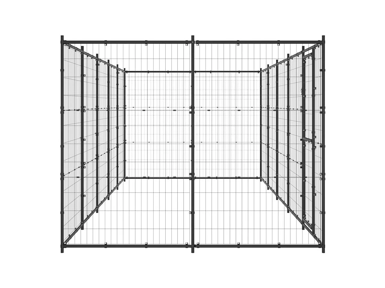 Chenil extérieur cage enclos 550 x 220 x 180 cm 02_0000379