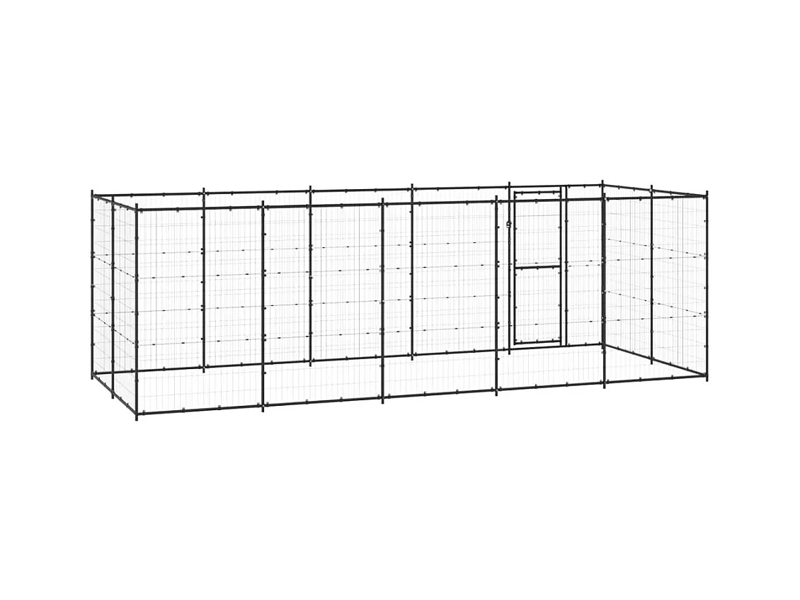 Chenil extérieur cage enclos 550 x 220 x 180 cm 02_0000379