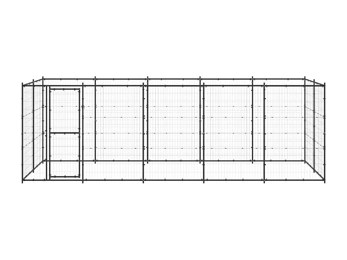 Chenil extérieur cage enclos 550 x 220 x 180 cm 02_0000379