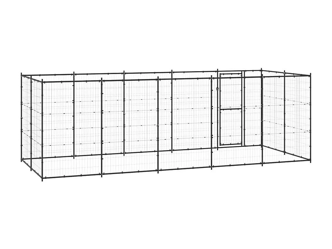Chenil extérieur cage enclos 550 x 220 x 180 cm 02_0000379
