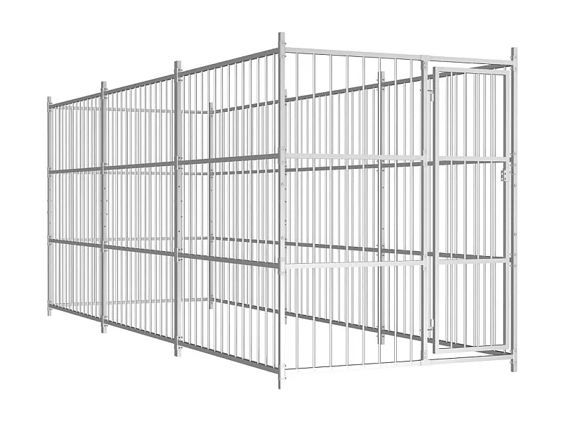 Jaula para perros de exterior para parque de mascotas 450 x 150 x 185 cm (02_0000354)