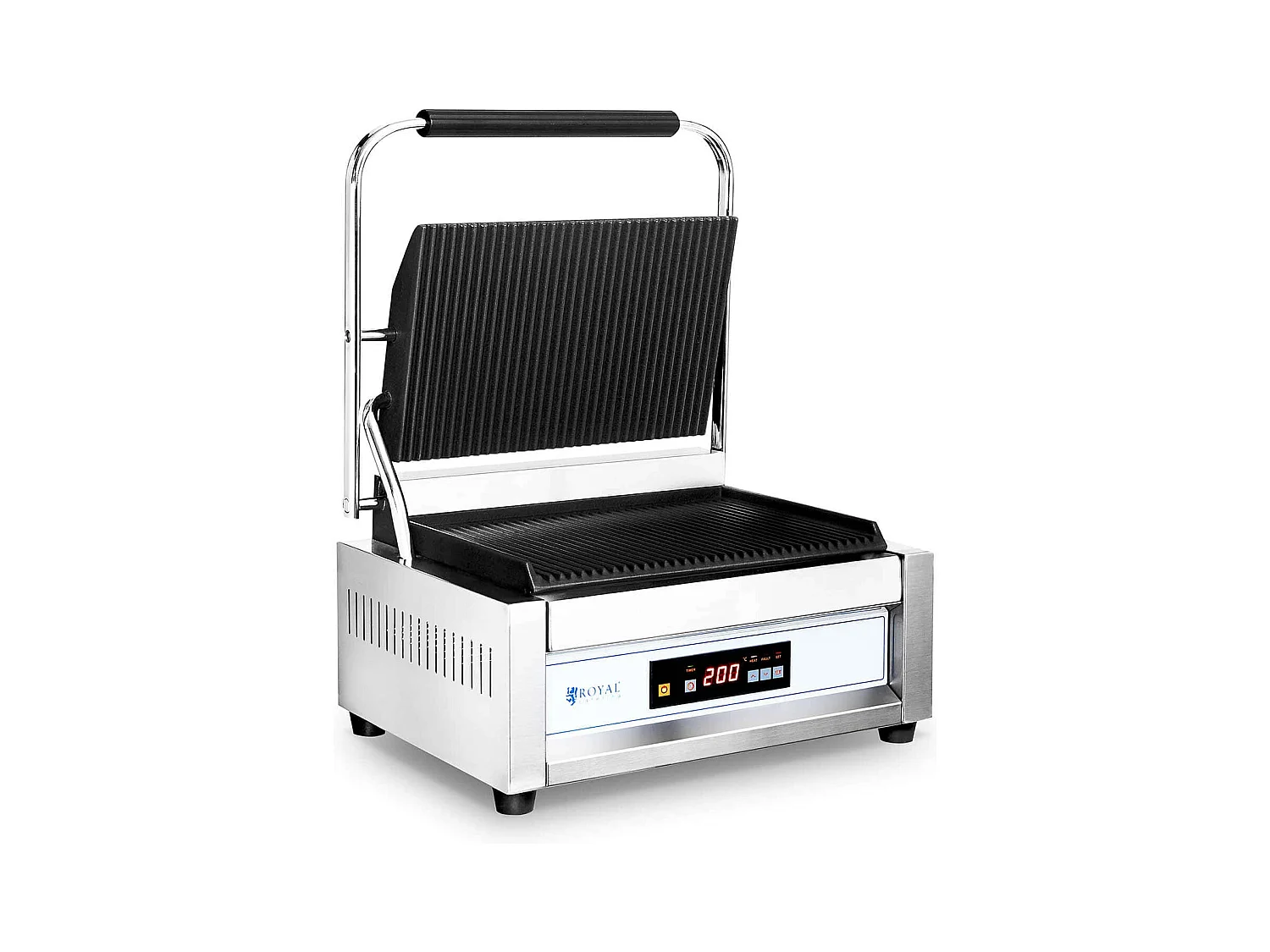 Panini grill machine profissional torradeira croque-monsieur 2.200 watts 50 - 300 °c aço inoxidável 14_0004015