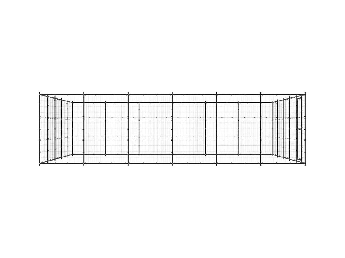 Chenil extérieur cage enclos 550 x 660 x 180 cm 02_0000371