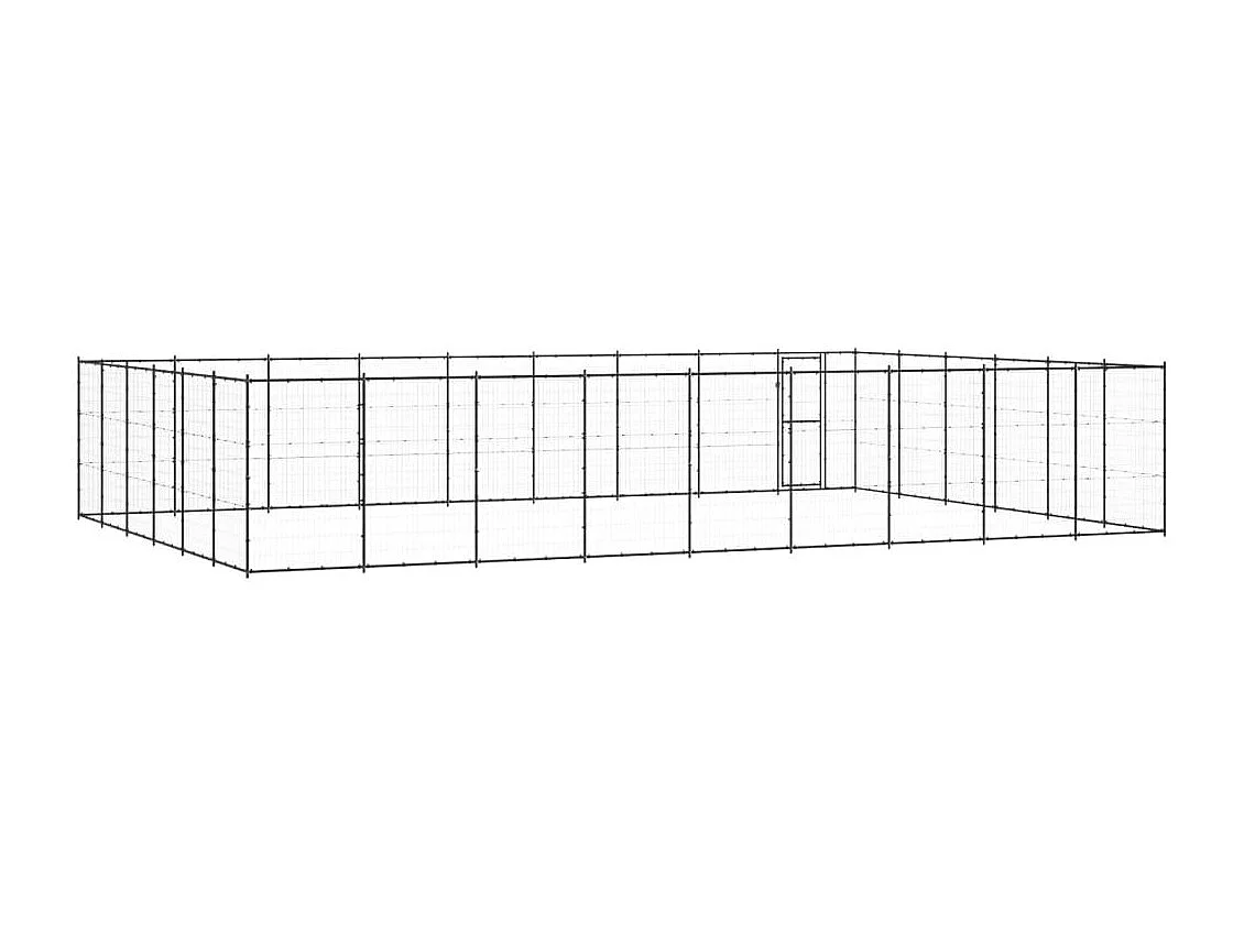 Chenil extérieur cage enclos 990 x 660 x 180 cm 02_0000376