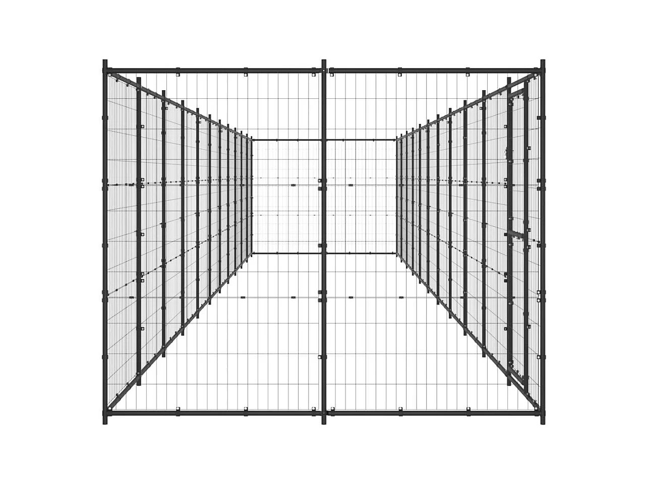 Chenil extérieur cage enclos 1210 x 220 x 180 cm 02_0000368