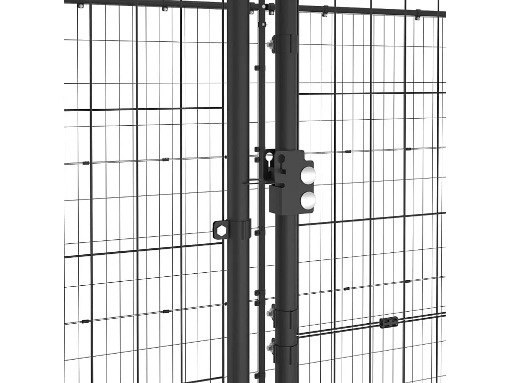 Chenil extérieur cage enclos 1210 x 220 x 180 cm 02_0000368
