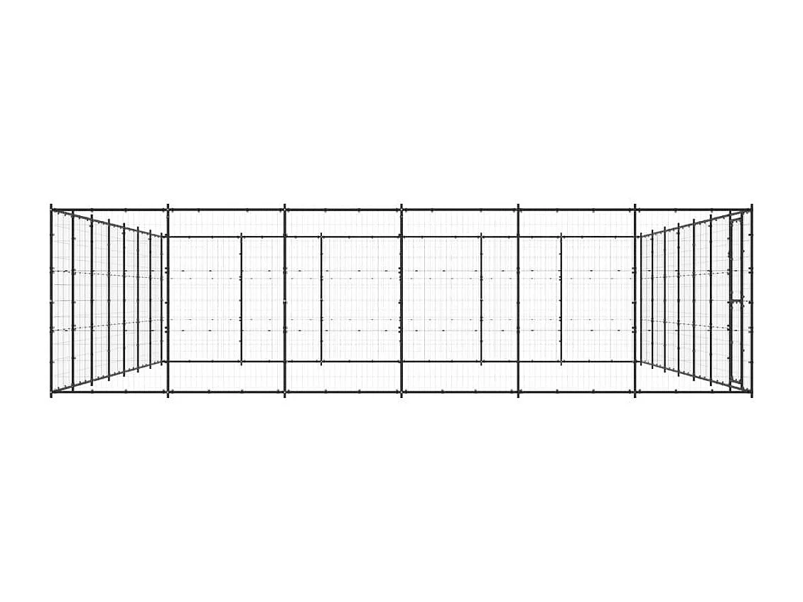 Chenil extérieur cage enclos 770 x 660 x 180 cm 02_0000374