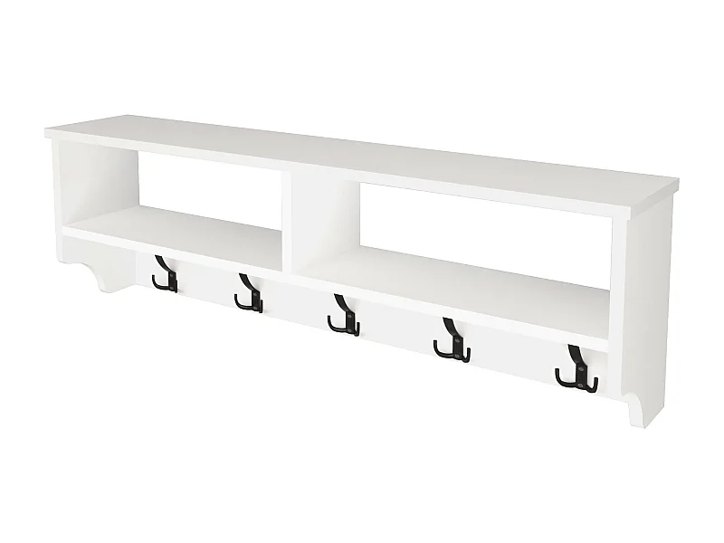 Cabide com 15 ganchos 120 x 22 x 37 cm branco 03_0008186