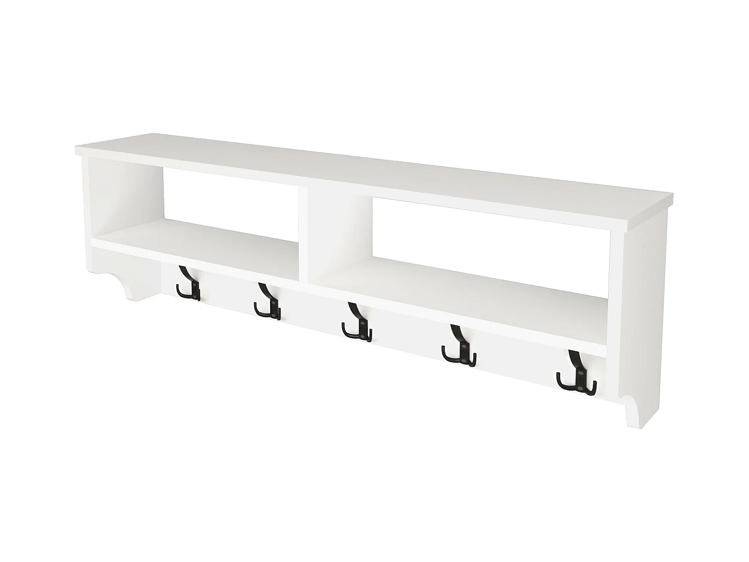 Portemanteau à 15 crochets blanche 120 x 22 x 37 cm 03_0008186