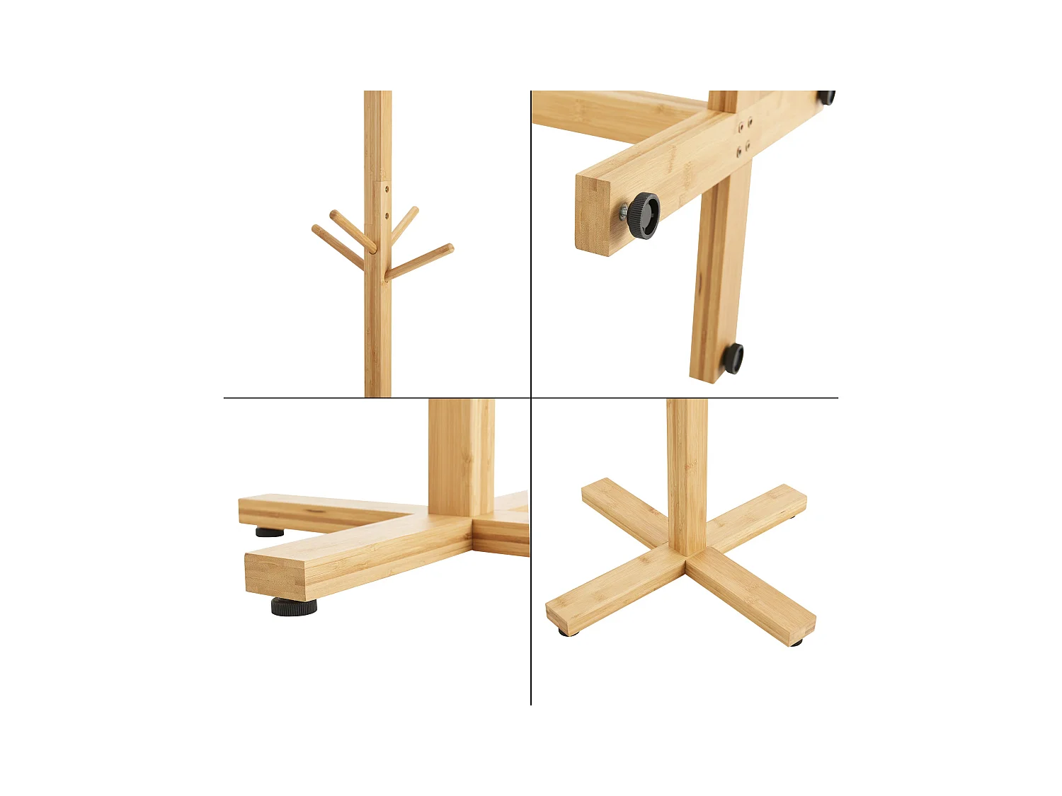 Portemanteau sur pied jämsä bambou marron 38 x 38 x 176 cm 03_0008183