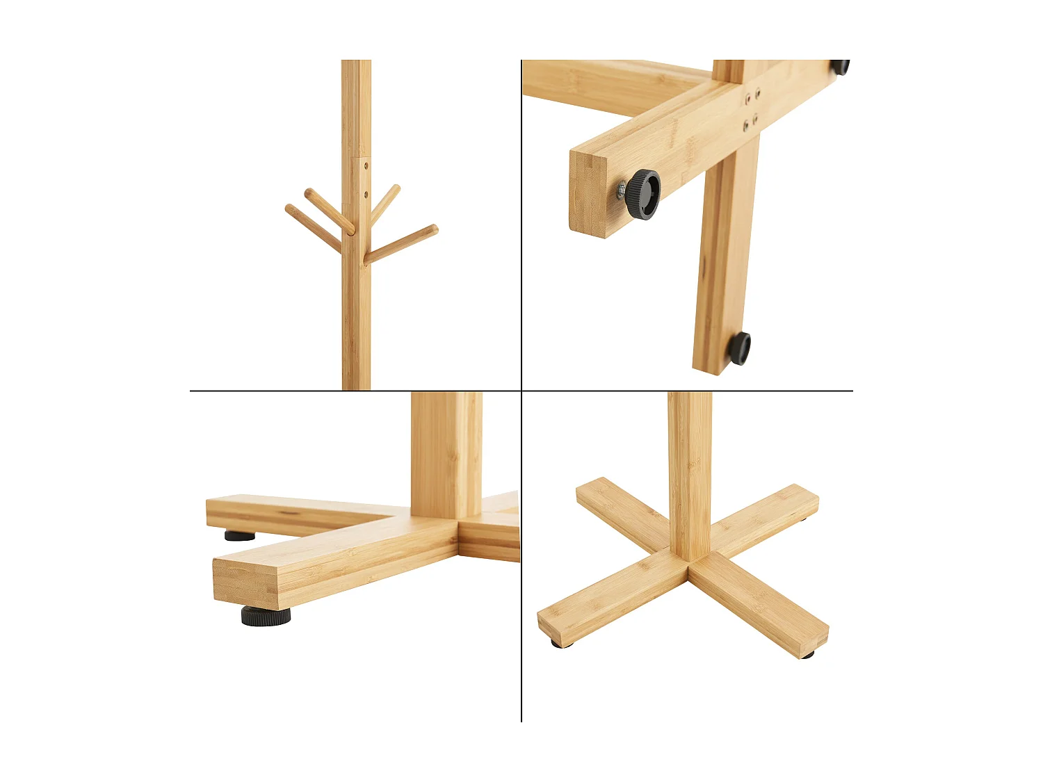 Cabide de pé Jämsä com 12 ganchos de bambu 03_0008183